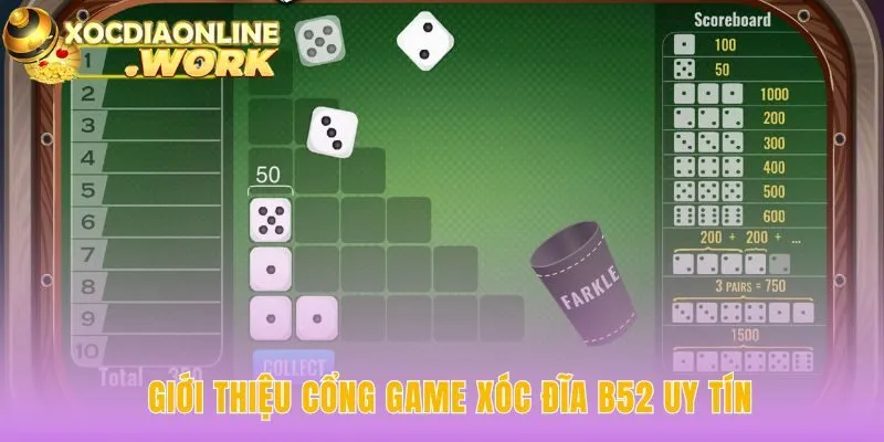 Xóc đĩa B52 có giao diện quân đội độc đáo và hoạt động uy tín