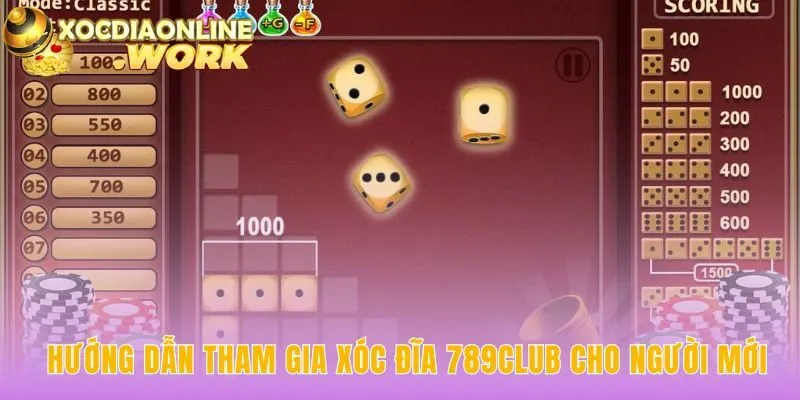 Hướng dẫn 5 bước tham gia xóc đĩa 789club cho người mới